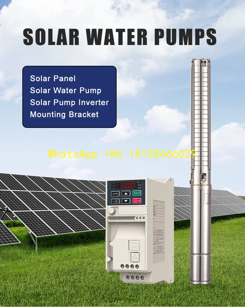 

Hybrid Submersible Solar Water Pump 10hp Large Flow Solar Water Pump Solar Water Pump System 7.5kw for Irrigation