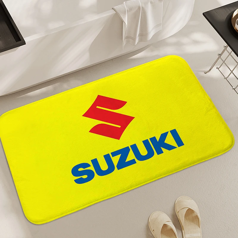 Bathroom Mat S-Suzukis Washable Non-slip Kitchen Living Room Rug Soft Sleeping Room Veranda Floor Carpets Modern Home Decoration