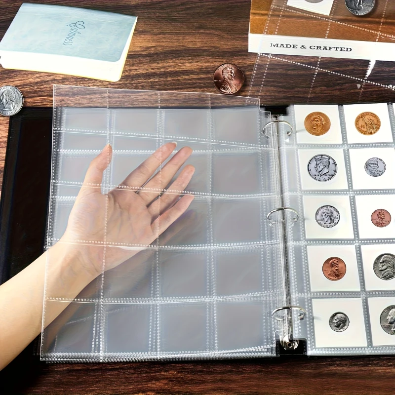 PVC-freie A4-Top-Loading-Münz- und Fotobinderhüllen, 11-Loch-20-Taschen-PP-Ersatzhüllen für Münz- und Fotoaufbewahrung – Detail 10
