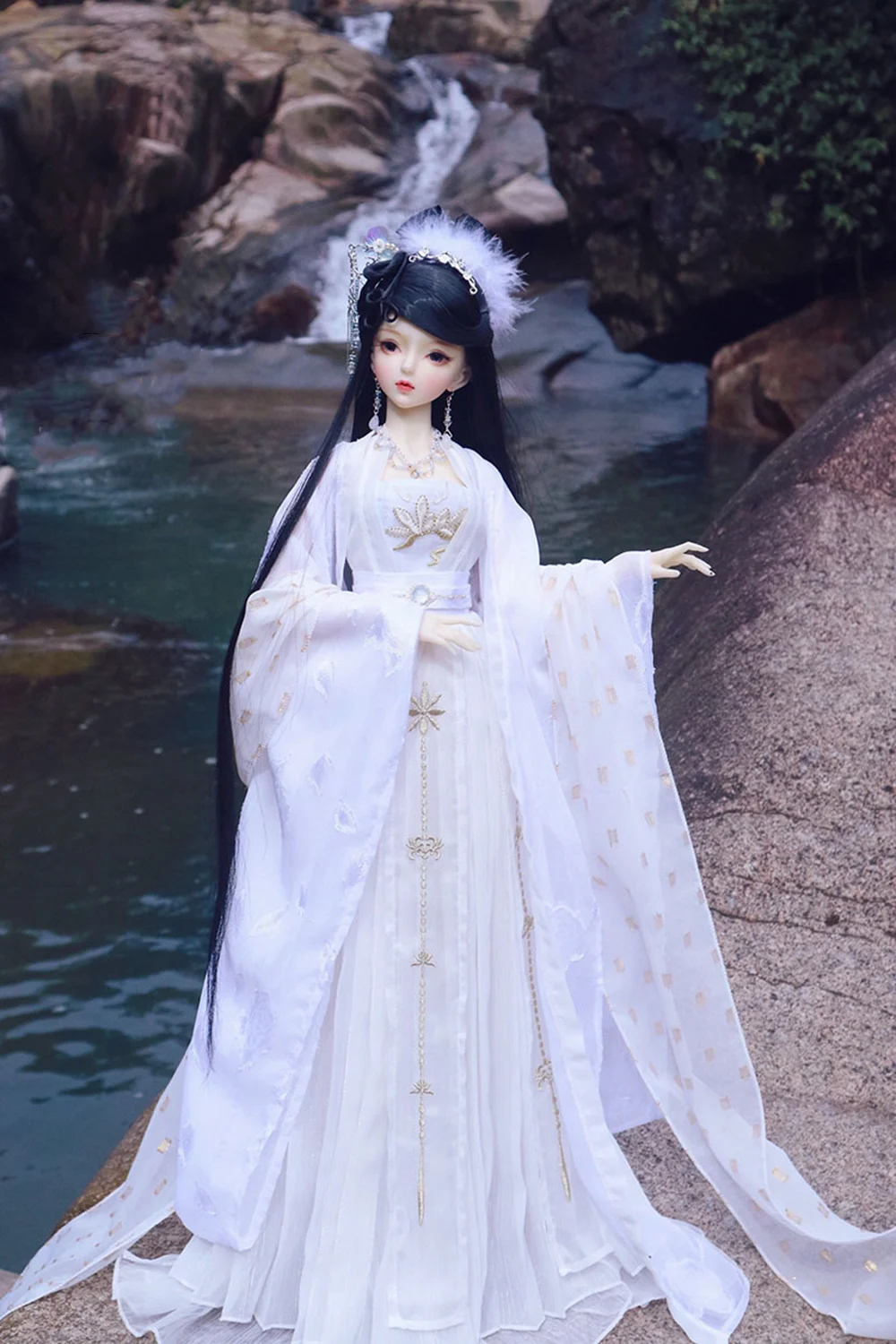 

1/4 1/3 весы BJD, древний костюм, китайское платье феи Hanfu, наряд для BJD/SD MSD SD13, аксессуары для кукол больших девочек A1165