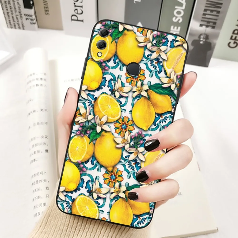 Mediterranean Lemon Phone Case For Huawei Honor 10 lite 9 20 7A 9X 30 50 60 70 pro plus