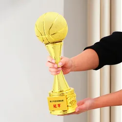 Large basketball trophy Football trophy gold silver bronze award for outstanding players players souvenir free customization