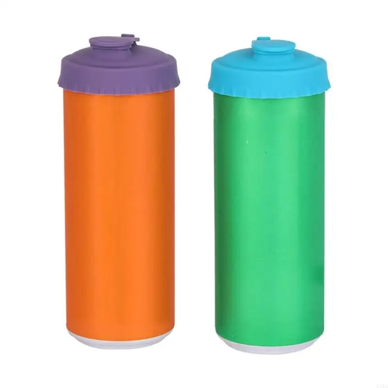 Can Cover Stops Liquid Leakage Fit Standard Beverages Cans Silicone Construction Multipurpose Use
