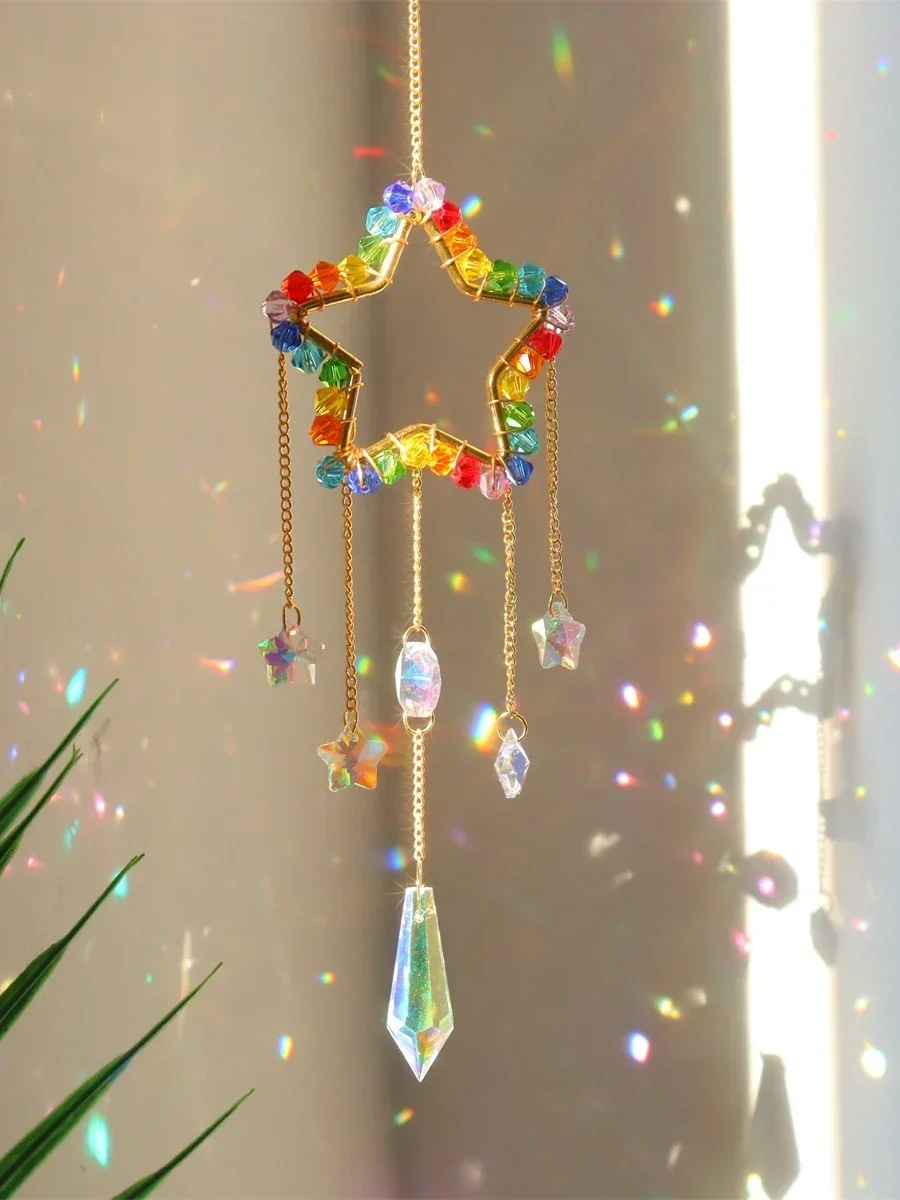 

Sun Catcher Crystal Pendant Sunshine Rainbow Dream Catcher