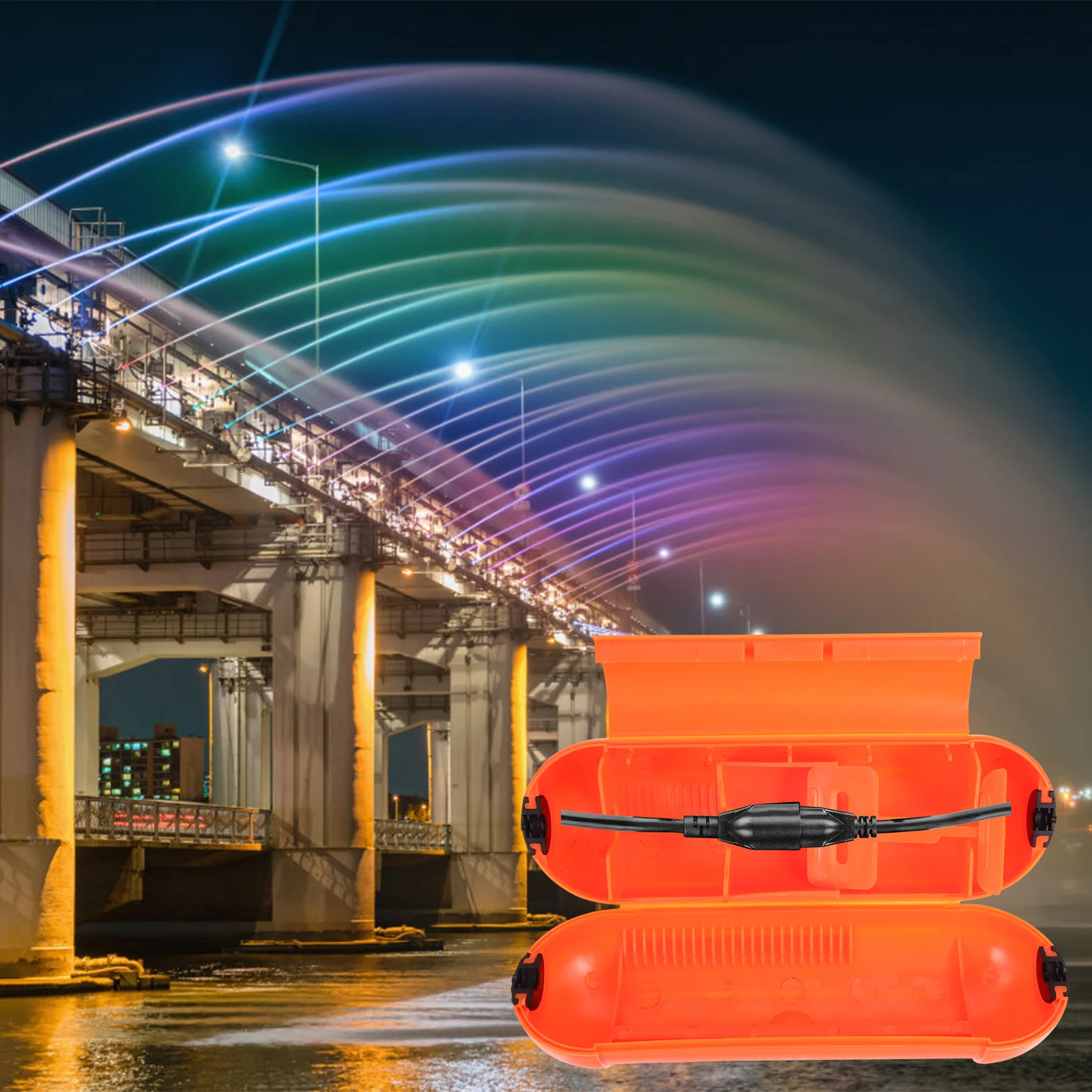 

2Pcs Waterproof Connection Box Durable Electrical Extension Cord Box Outdoor Water Resistant Cable Cover for Garden