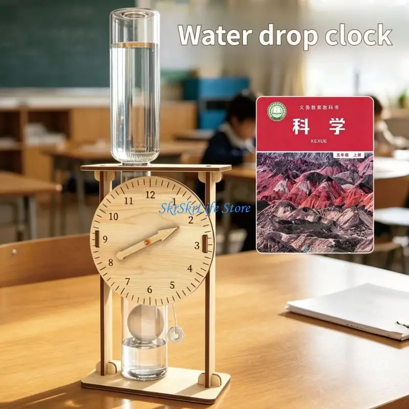 E65E Wooden Water Drip Clock Craft For Students Hand Making Activity & Group Study