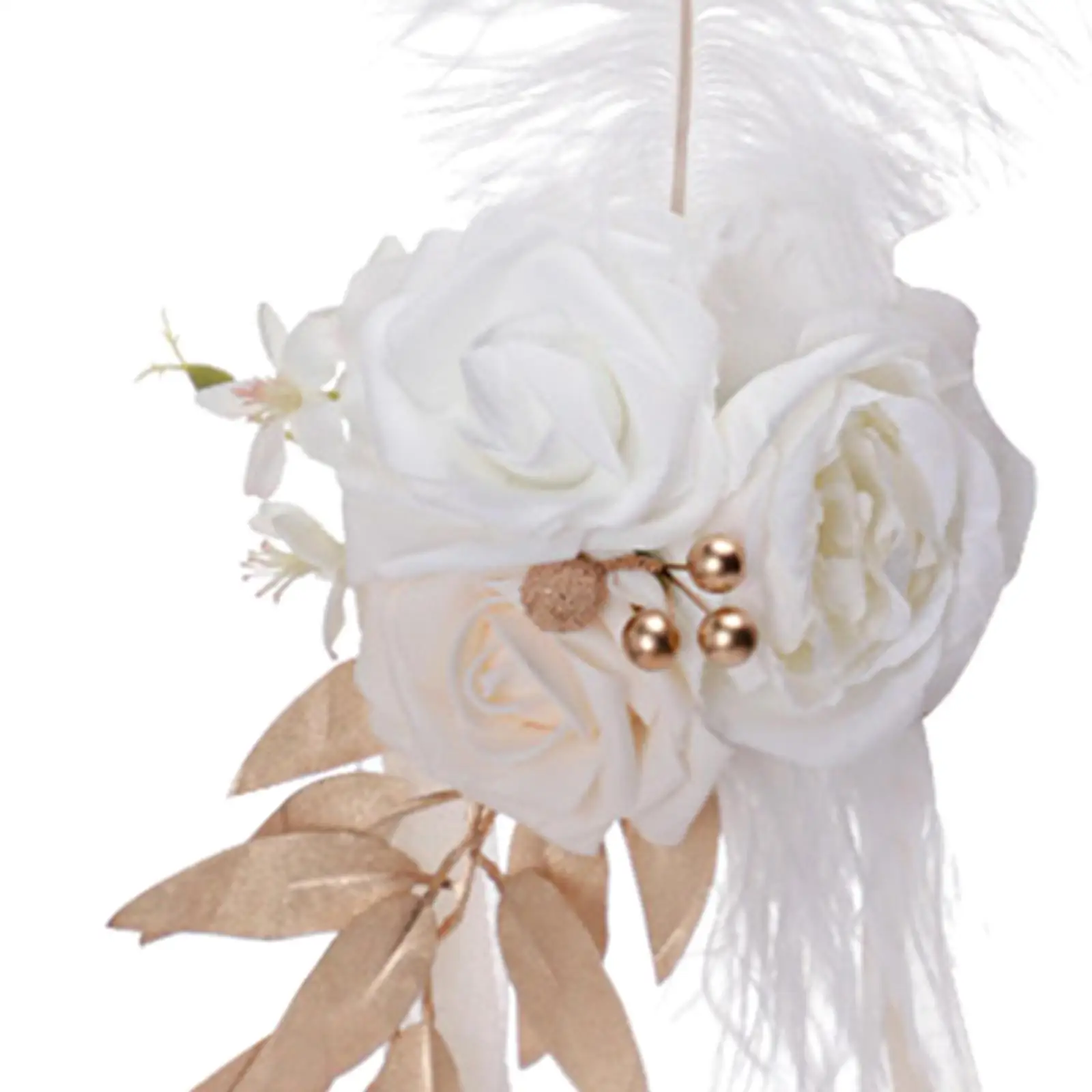 Aisle Chair Back Flower Rose Flower for Wedding Church Holiday Flower view 3