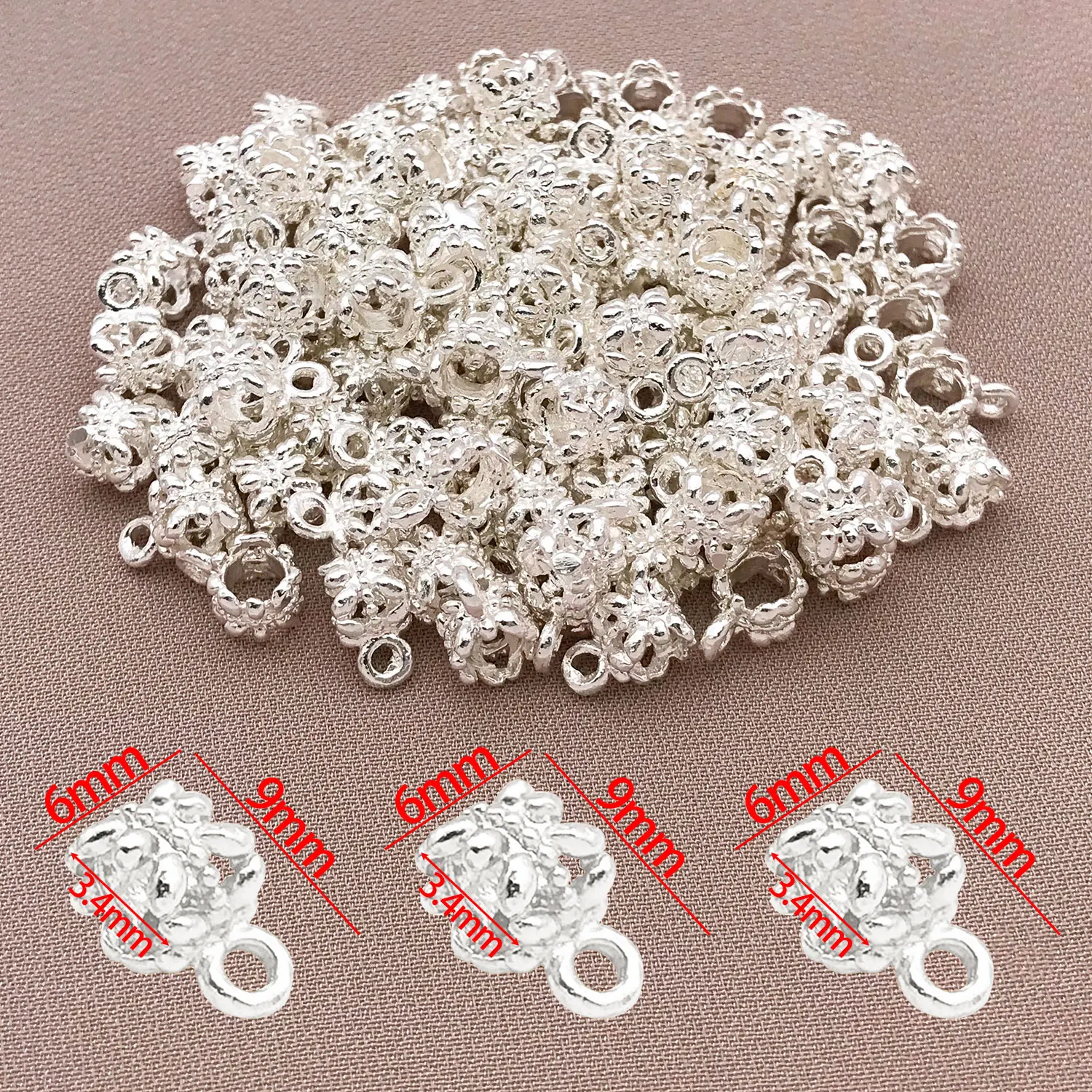 18K Copper Plated Three-Way Connector for DIY Jewellery Making