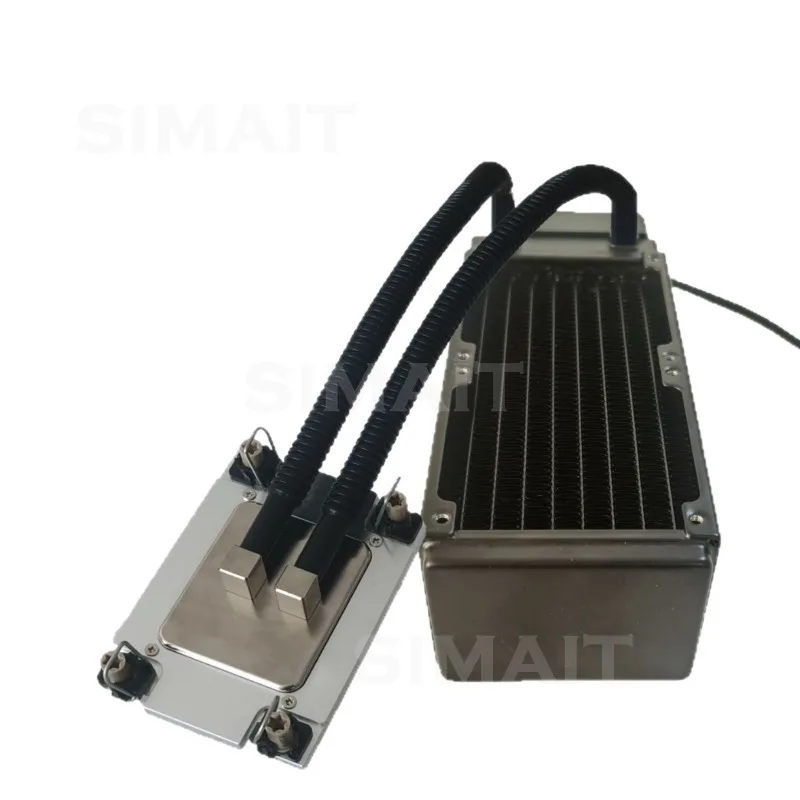 Pump Row Integrated Water-cooled Server Radiator 8CM Copper Row Water-cooled Row Silent (excluding Water-cooled Plate)