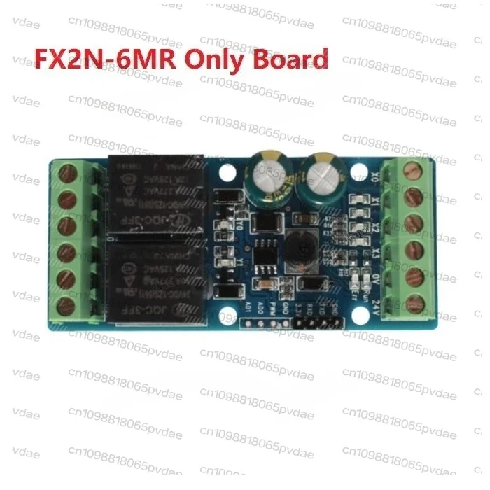 FX2N-10MT FX2N-6MR PLC Industrial Control Board With Base Program Cable Analog Input 0-10V DINRail Install DC12-30V Power Supply