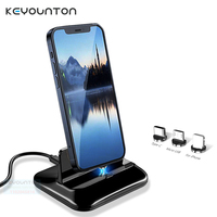 Phone Dock Station Usb Micro Type c Stand Wireless Charger Holder Magnetic Fast Charger Cradle For iPhone Samsung XiaoMi Android