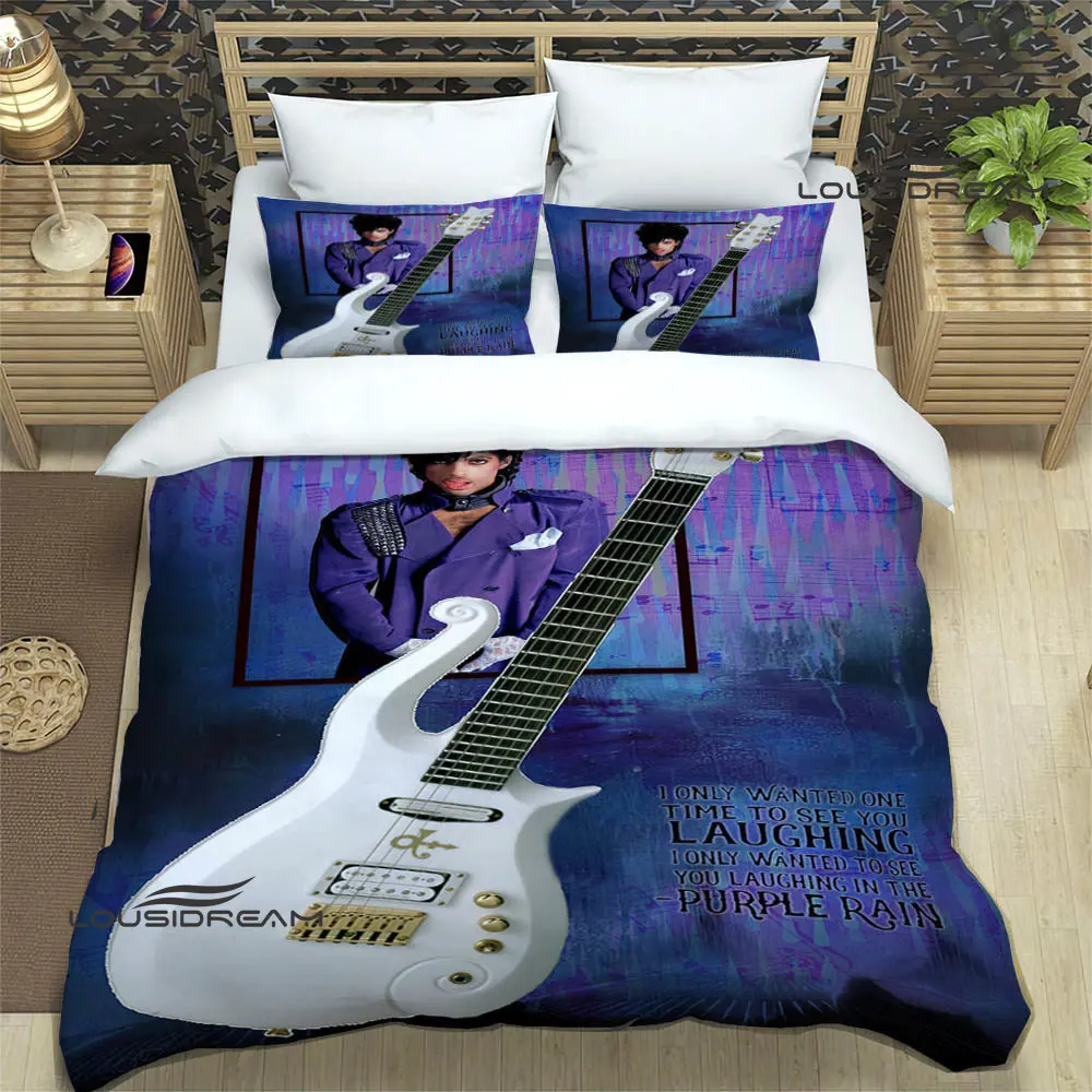 Singer Prince Purple Rain Bedding Sets exquisite bed supplies set duvet cover bed comforter set bedding set luxury birthday gift