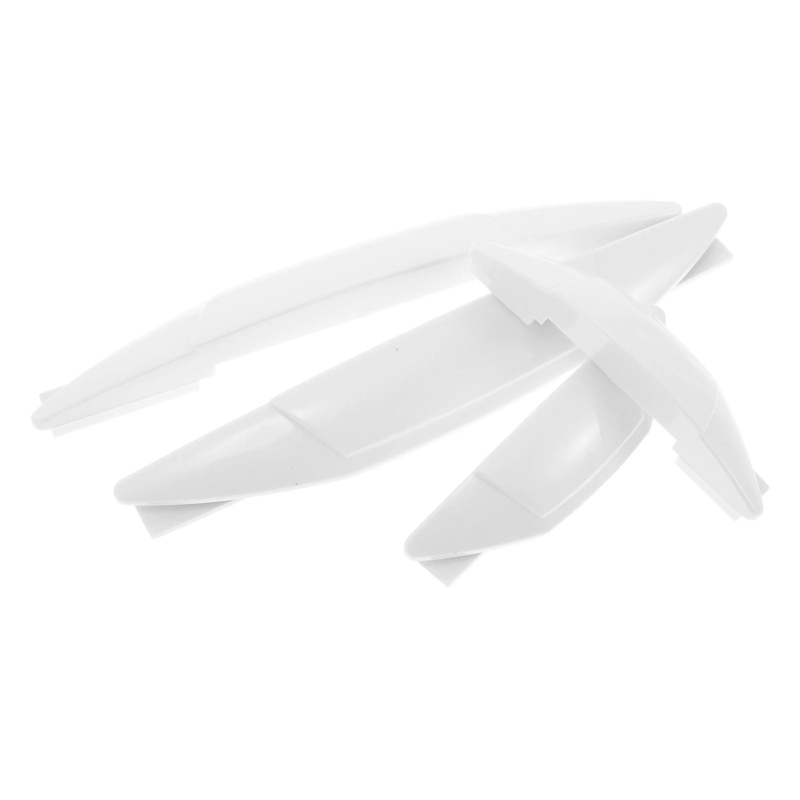 

4pcs Car Door Edge Guards Anti Scratch Protection Strips Self Adhesive White Pvc Wear Resistant Door Trim Protector For Garage