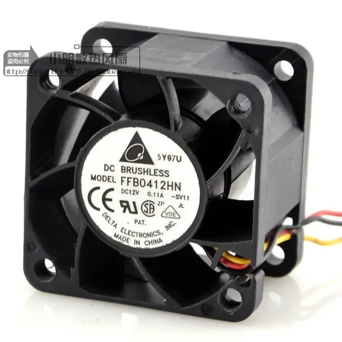 

ORIGINAL 4028 12V 0.11A FFB0412HN 3WIRES SERVER COOLING FAN