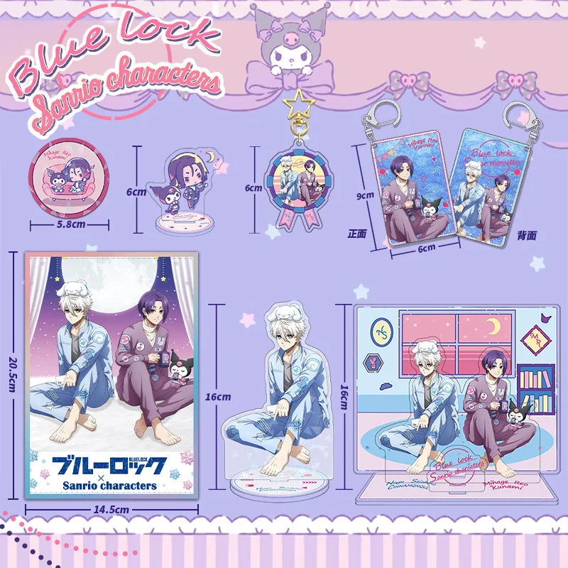 Blue Lock Anime Keychain Nagi Seishiro Acrylic Stand Mikage Reo