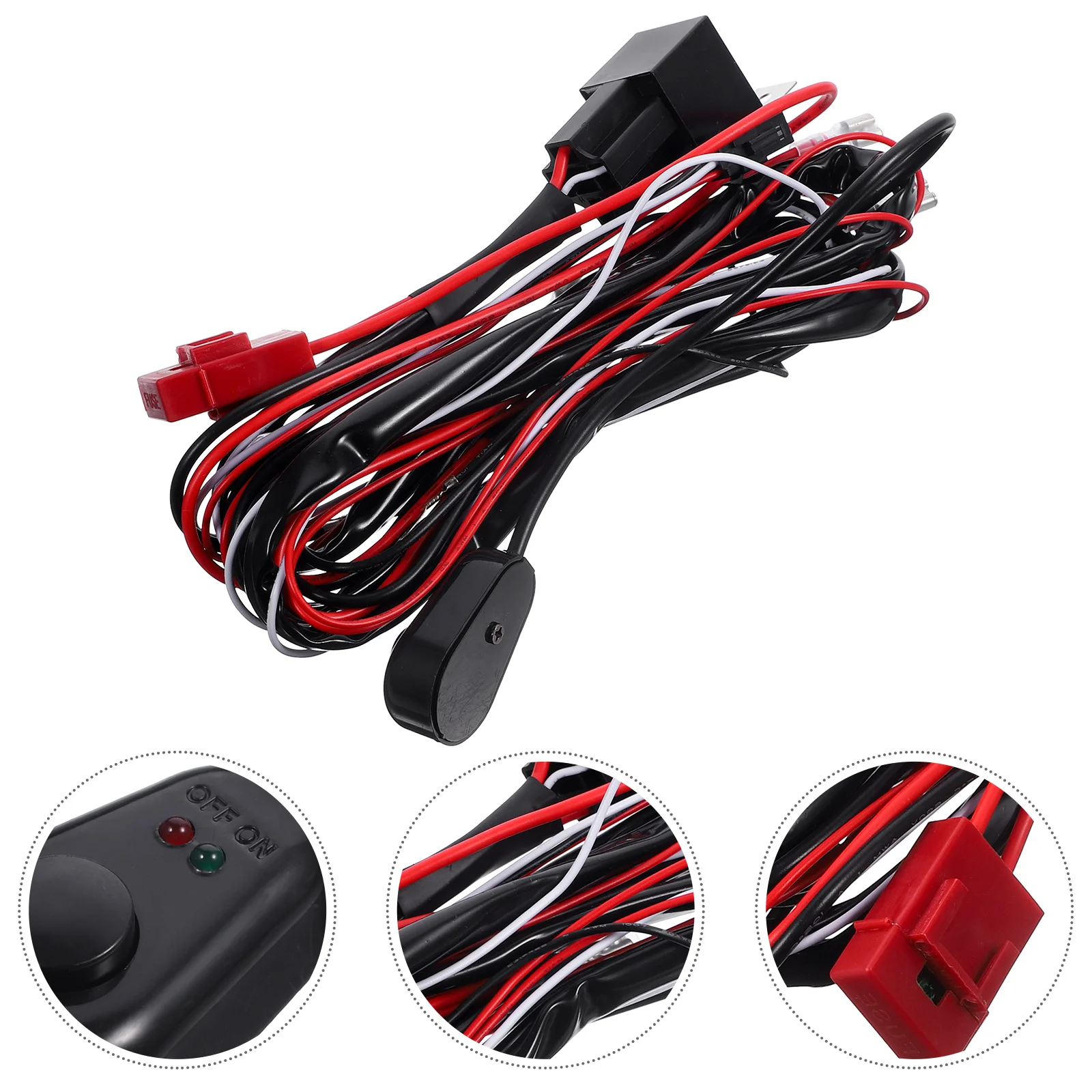 

Heavy Duty 40A Power Relay Fuse Wiring Kit For Led On Off Switch Universal Car Work Security Pre Installed Inline Fuse Wire