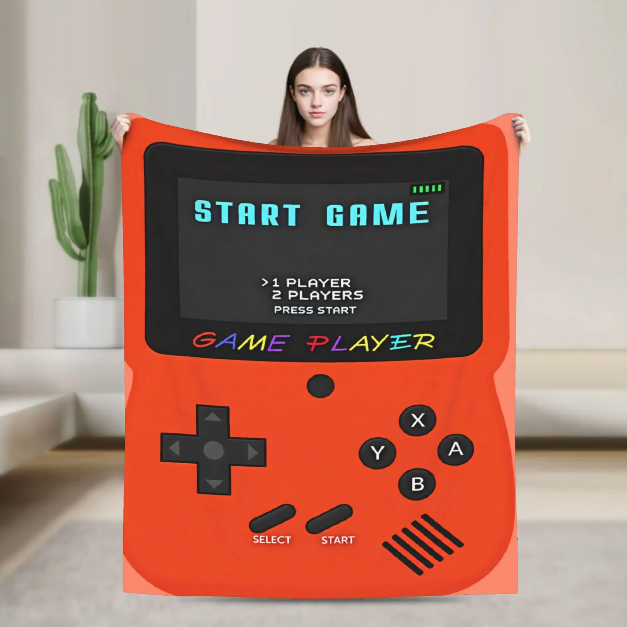 Games Console Flannel Blanket Winter  Soft Durable Bedding Throws for Children Couch Chair Funny Bedspread Sofa Bed Cover