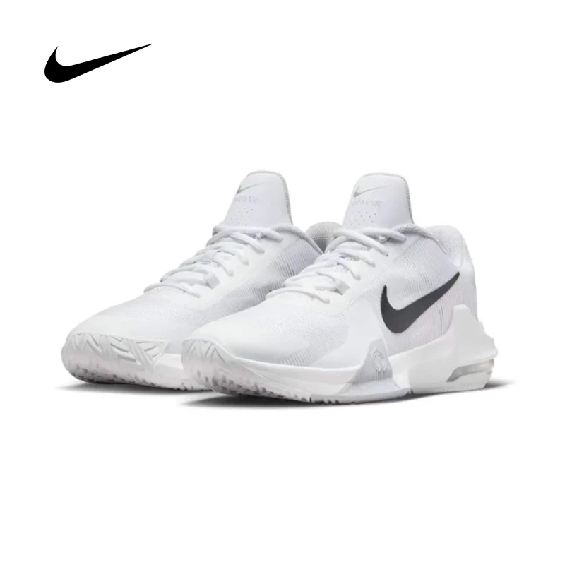 

Nike Men's Air Max Impact 4 Sneakers Low-Top Air Cushion Basketball Running Casual Sports Shoes DM1124-100