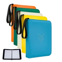Carpeta para Tarjetas Coleccionables, Carpeta de 4 Bolsillos para Álbum de Fotos, Tarjetas de Juego, 50 Páginas de Actividades, 400 Bolsillos, 400 Tarjetas Coleccionables