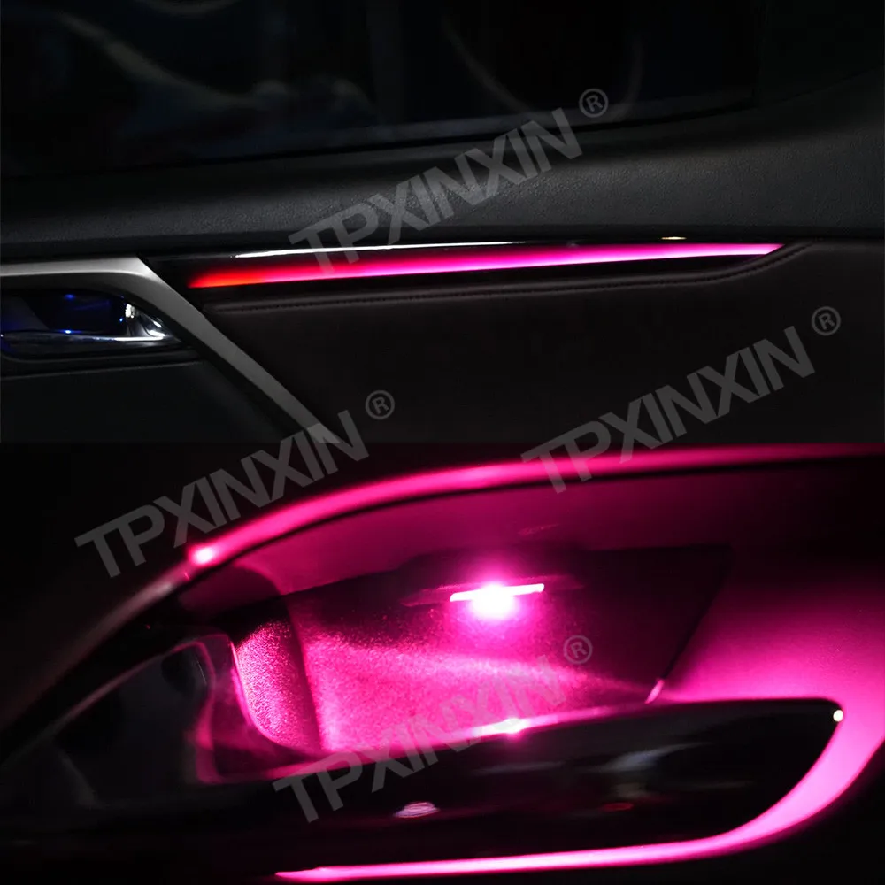 

Атмосферный светильник для Lexus RX RX300 RX350 RX450 2016-2021, автомобильный интерьерный светодиодный дисплей, аксессуары для развлечений, окружающее освещение