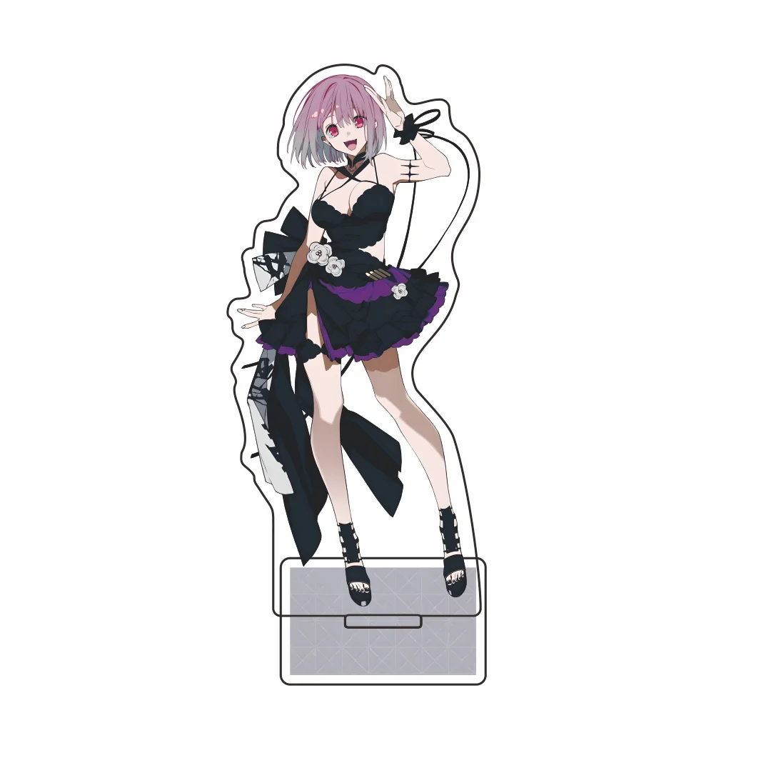 Acrylic Stand 15cm Key Chain Figure Fukuha Kurumi - Anime Desk Display Collectible Gift Collaboration between GRIDMAN UNIVERSE &