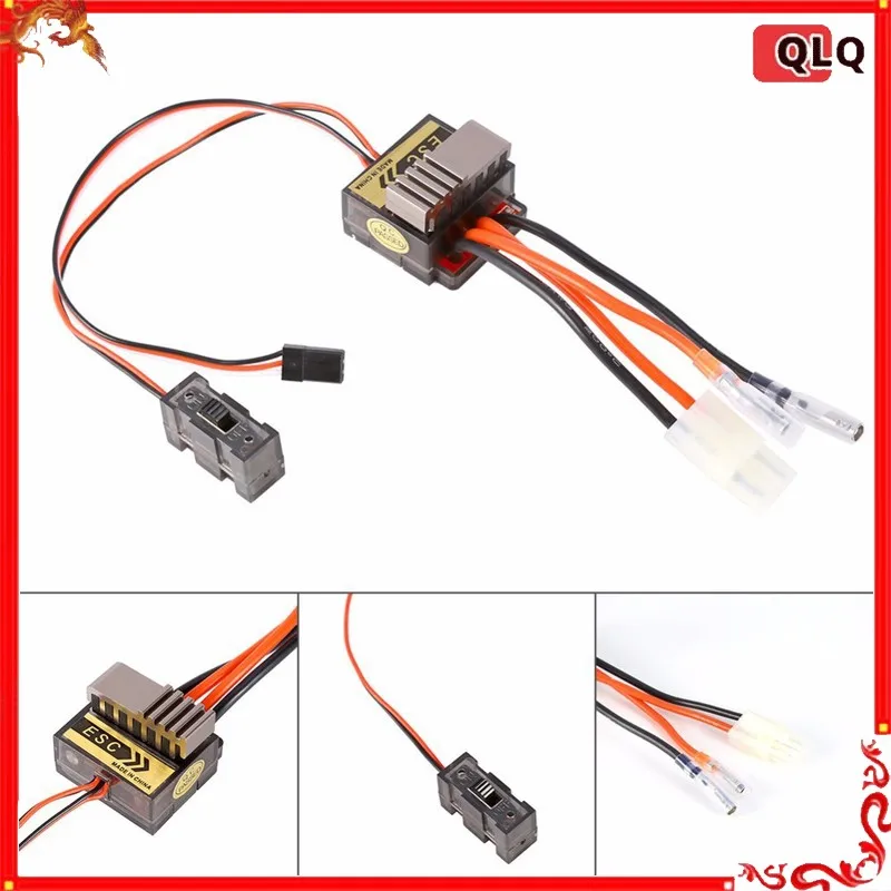 HSP 320A Brushed Bidirectional ESC Electronic Speed Controller With Metal Heat Sink 2S Battery Compatible For RC Car Boat Model
