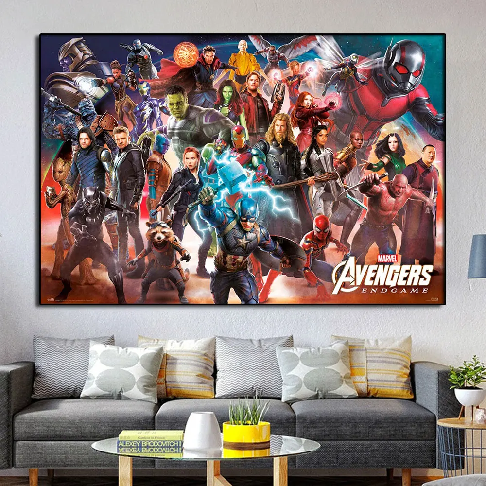 

Avengers Endgame Movie Superhero Print Picture Canvas Artwork Painting Posters For Living Room Home Office Wall Decoration Gifts