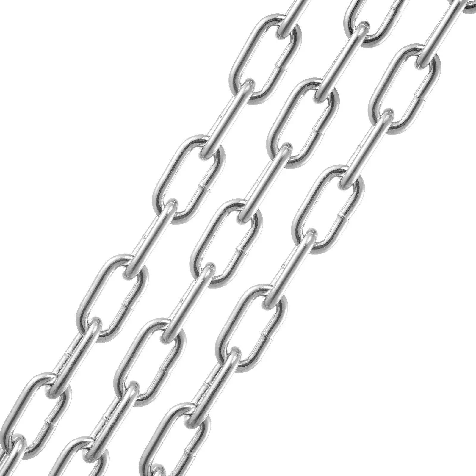 

Zinc Plated Proof Coil Chain Carbon Steel Chain Sling 1/8" x 33' 350 lbs