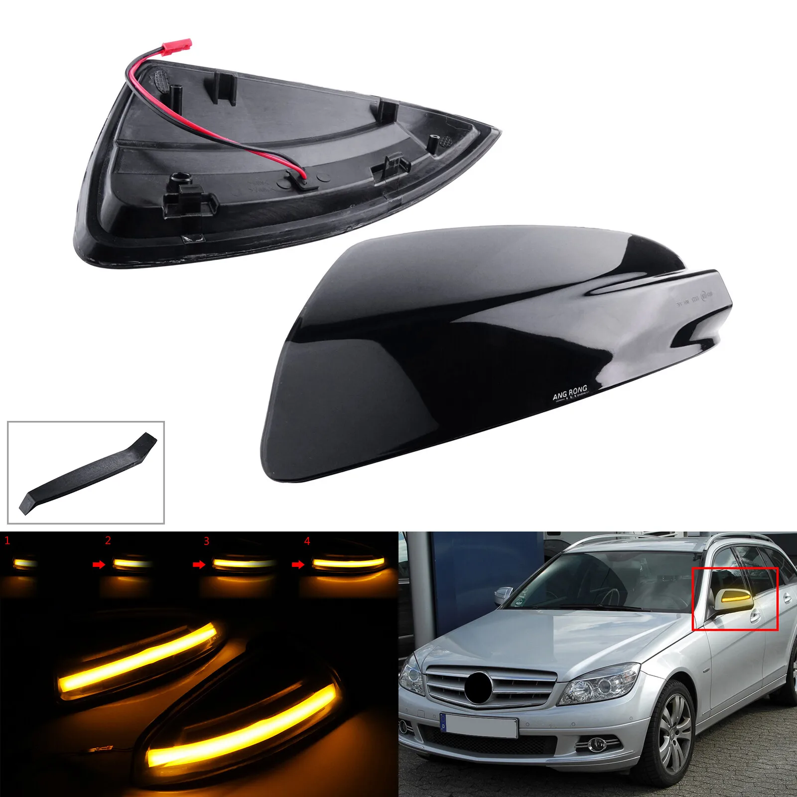 

For Mercedes W204 W164 W639 Dynamic Wing Mirror LED Indicator Turn Signal Light