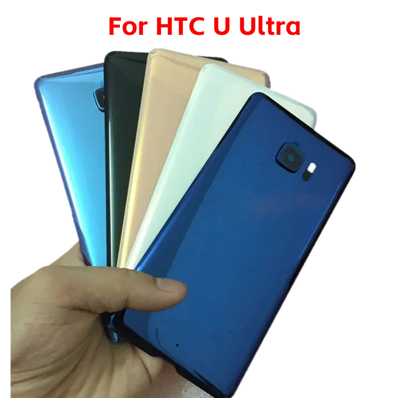 

UUltra Back Cover For HTC U Ultra 5.7inch Housing Glass Rear Door Repair Replacement Battery Case Camera Lens Logo