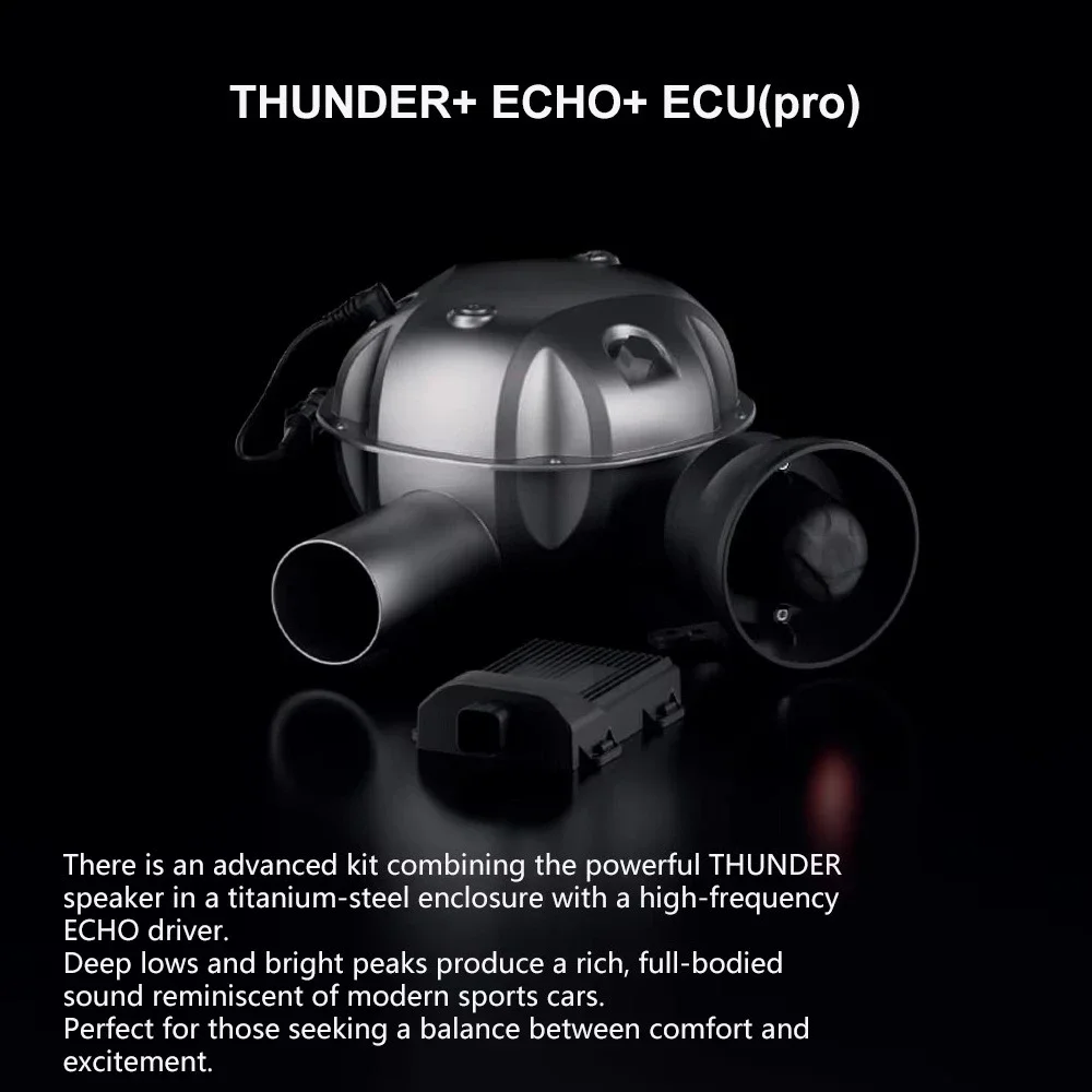 Universal Car Electronic Exhaust Sound System Smartphone Controller Exhaust Speaker Drums New Design