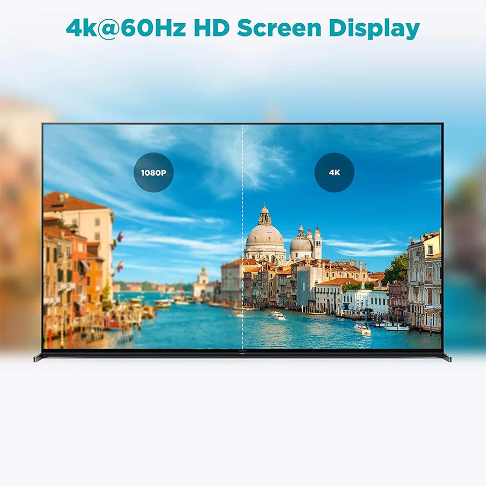 QGeeM 4K HDMI Cable HDMI 2.0 Adapter for Xiaomi Xbox Serries X PS5 PS4 TV Box Chromebook Laptops HDMI Splitter Digital Wire Cord image 6