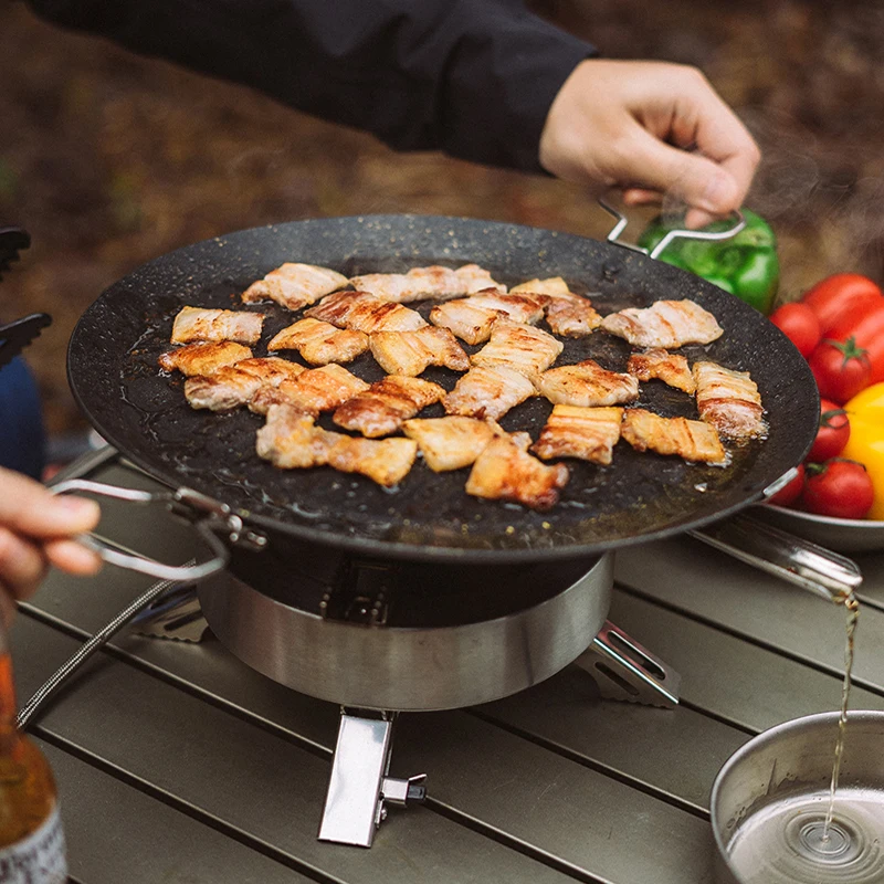 

Fire Maple Camping Grilling Pan Non-stick Baking Pan Portable Outdoor Camping Picnic Cookware Frying Pan BBQ Bakeware 300mm