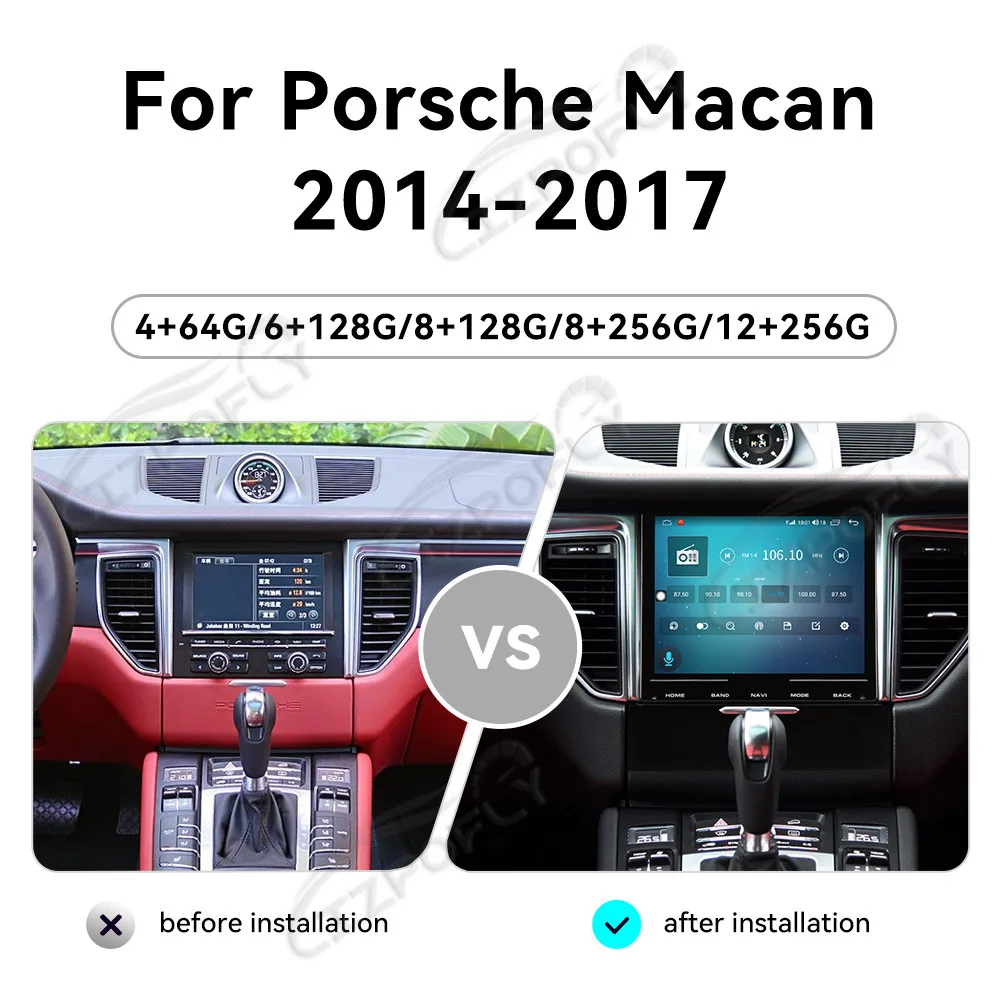 8.4 Inch Screen Car Radio For Porsche Macan 2014-2017 Android GPS Navigation Multimedia Video Stereo Receiver Head Unit