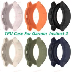 TPU Protective Case Cover for Garmin Instinct 2 Smart Watch Band Soft Silicone Bumper Protector Shell Accessoies Instinct2