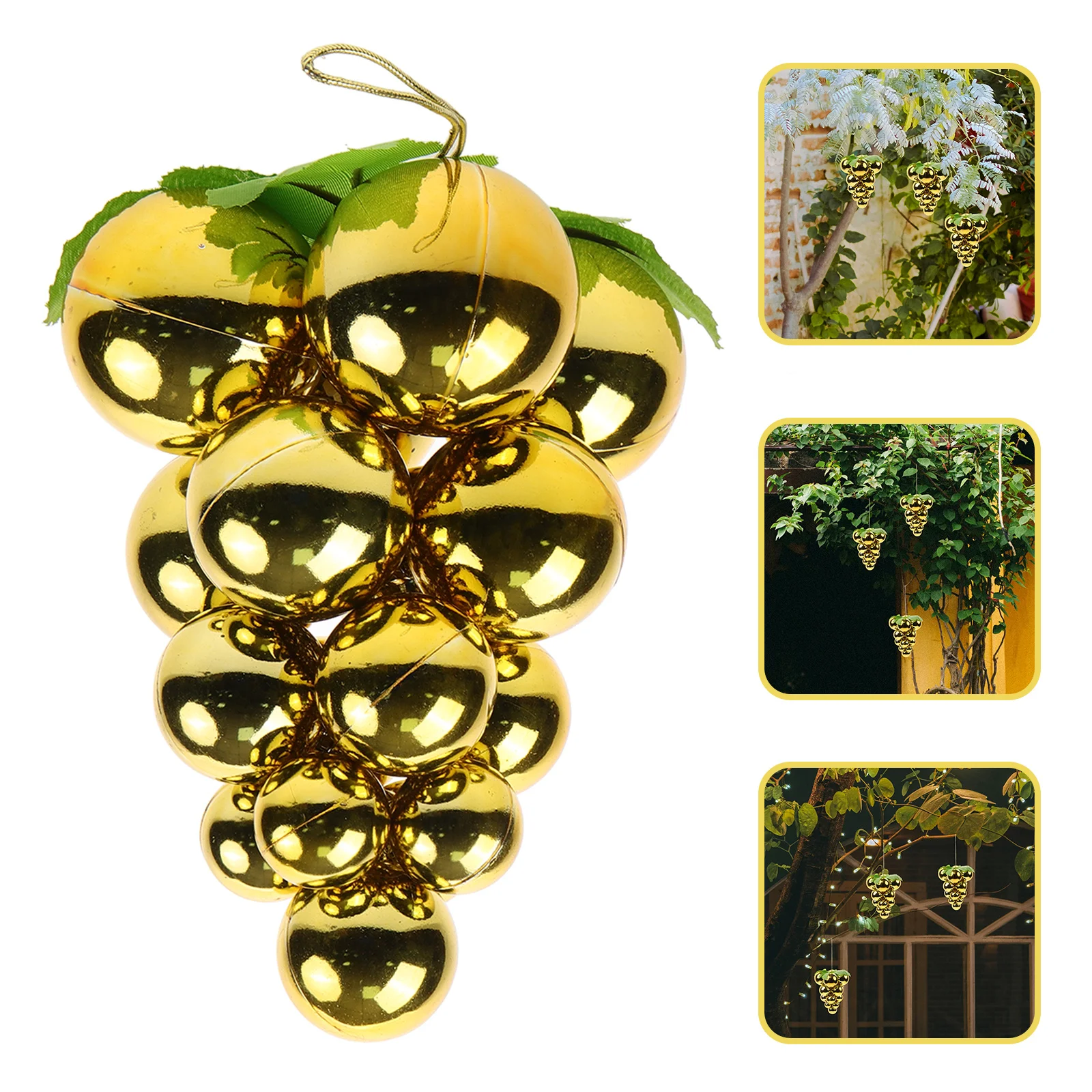 1 قطعة العنب الاصطناعي معلقة الديكور البلاستيك العنب زخرفة مهرجان المنزل حفلة ديكور ملحق لحديقة ساحة الشرفة #1