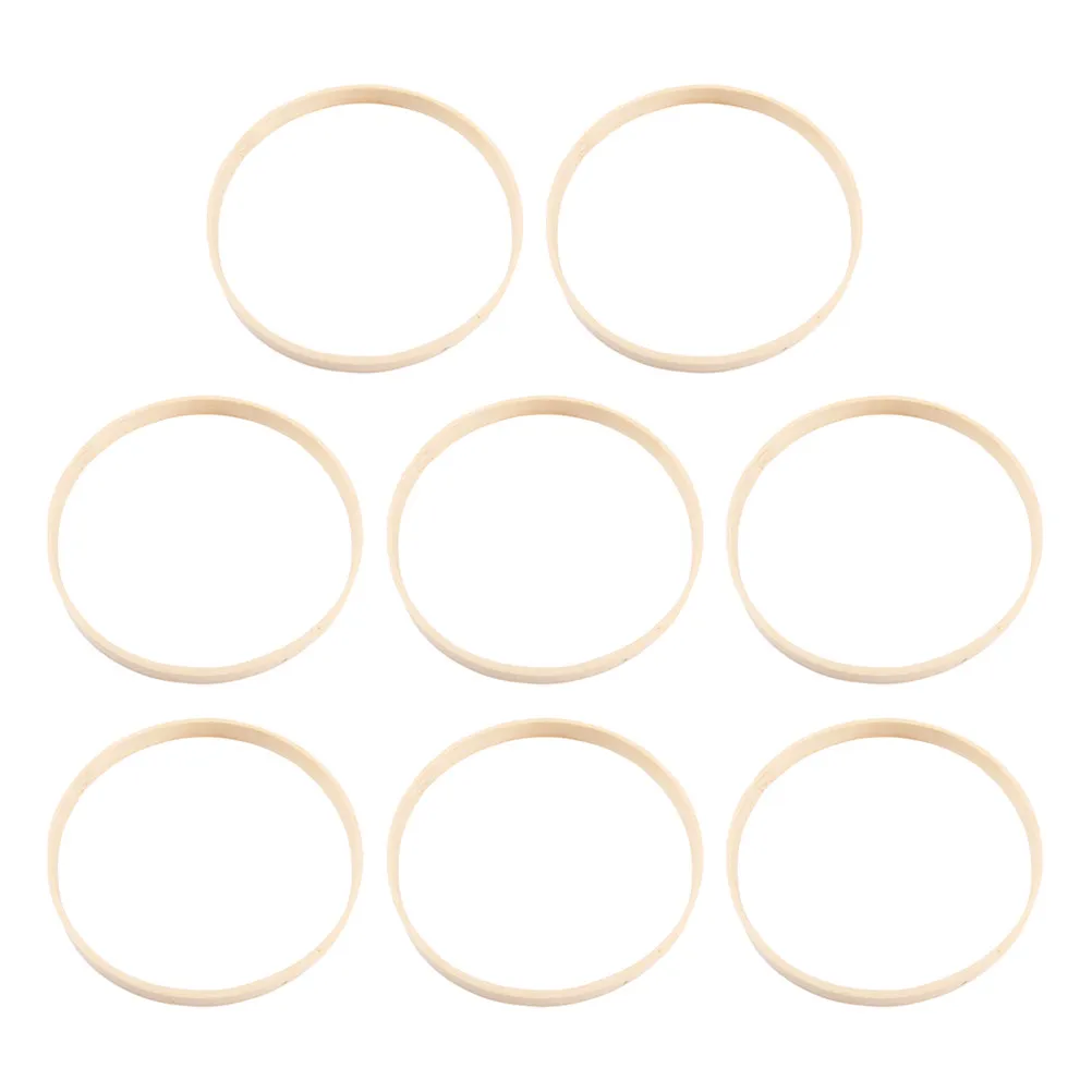 

8Pcs Bamboo Rings for DIY Dream Catcher Wreath Macrame Crafts Floral Hoops Embroidery Hoop Base Rings Bamboo Craft