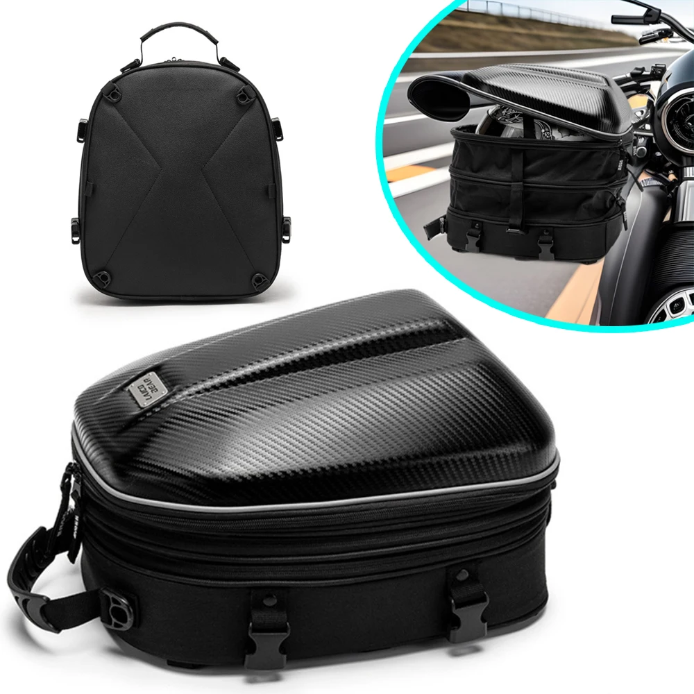 New Waterproof Motorcycle Tail Bag Multi-functional Durable Rear Motorcycle Seat Bag High Capacity Motorcycle Bag Rider Backpack