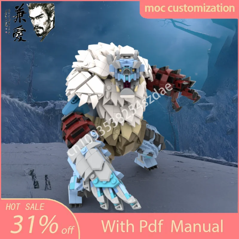 

Новинка, 1137 шт., MOC, ролевая игра, снежный монстр, модульная модель, строительный блок, креативная сборка, образовательное здание, подарок на день рождения для детей