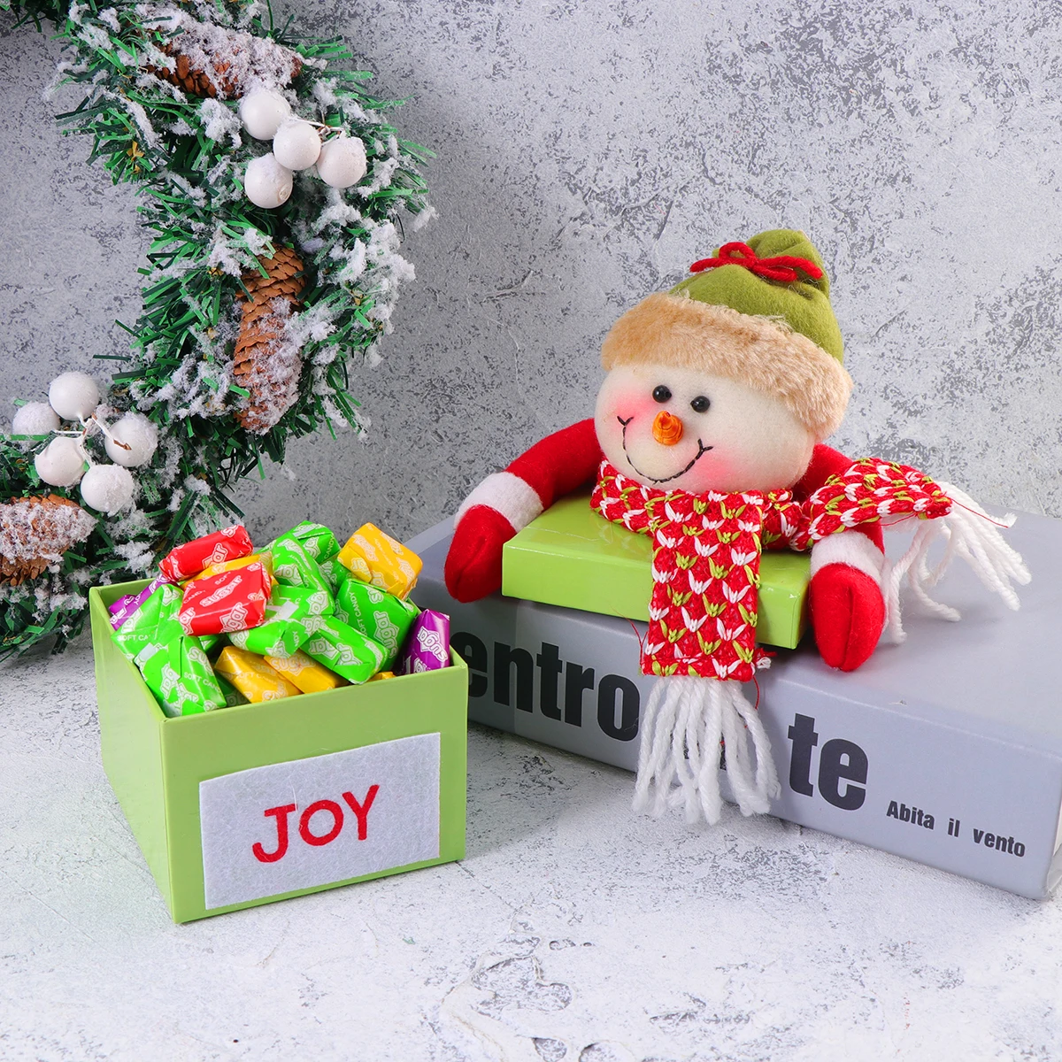 

Candy Box Snowman Design Gift Boxes Christmas Socks Party Supplies Favor Hard Containers