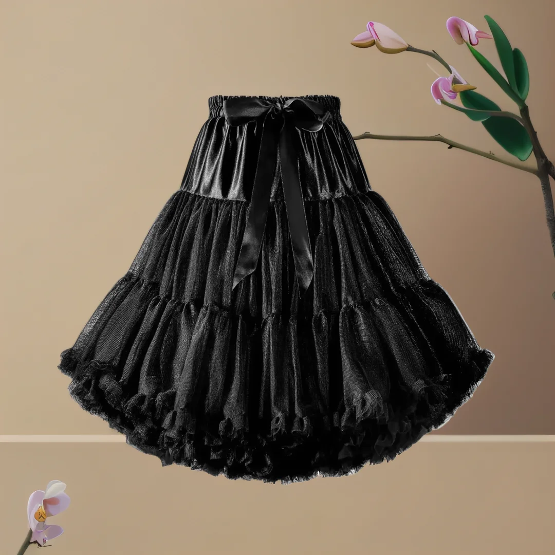

Женская шифоновая юбка с эластичной резинкой на талии, пышная юбка-пачка из тюля, юбка принцессы для балета и танцев, нижняя юбка