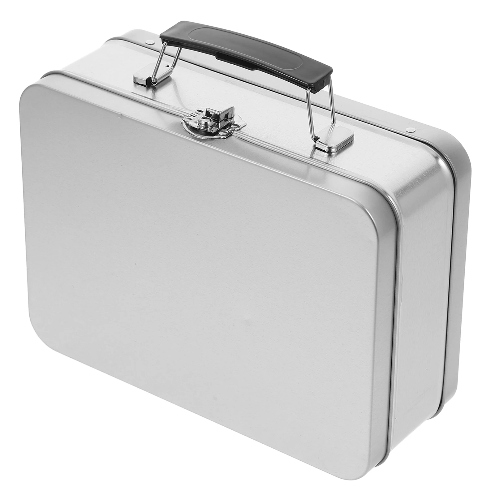 

Lunch Container Metal Bento Cookie Tins with Lids Food Containers Storage Holder