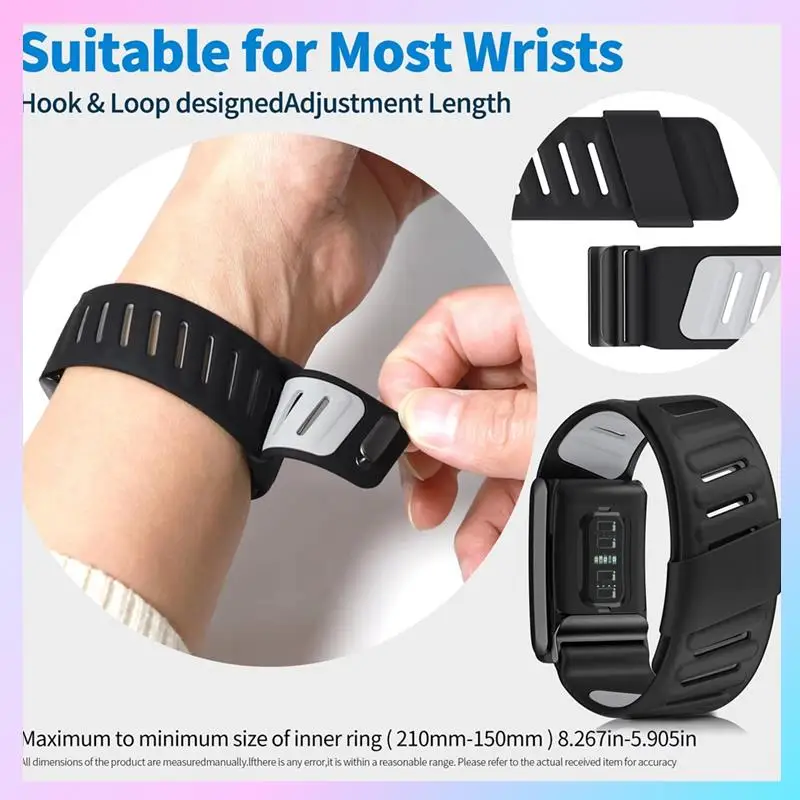 

AB25-Sport Flex Wrist Band Мягкий на ощупь силиконовый водонепроницаемый и защищенный от пота сменный ремешок, совместимый с Forwhoop 4,0, спортивный ремешок, серый