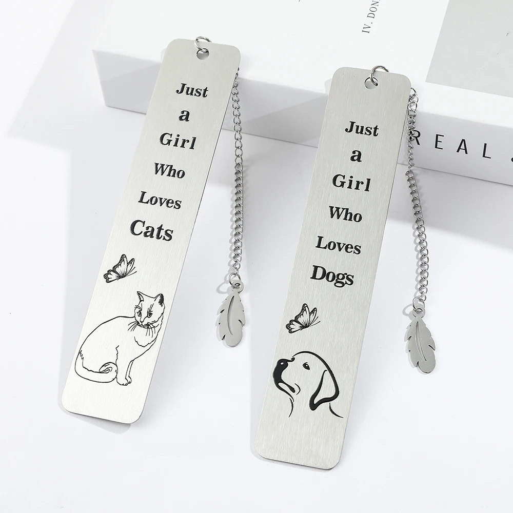 Creative animal enthusiasts bookmark cross-border hot selling, personalized stainless steel bookmark, artistic reader gift