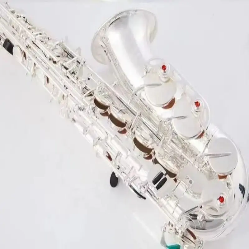 Japanese YAS 62 silver plated medium tone saxophone brass material, E-tone down