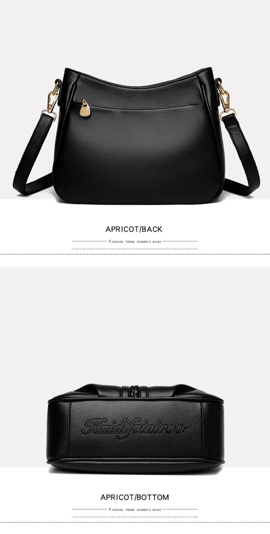 Genuine High Quality Soft Leather Women's Handbag Trend Designer Female Crossbody Bag Casual Shoulder Messenger Handbags 2024
