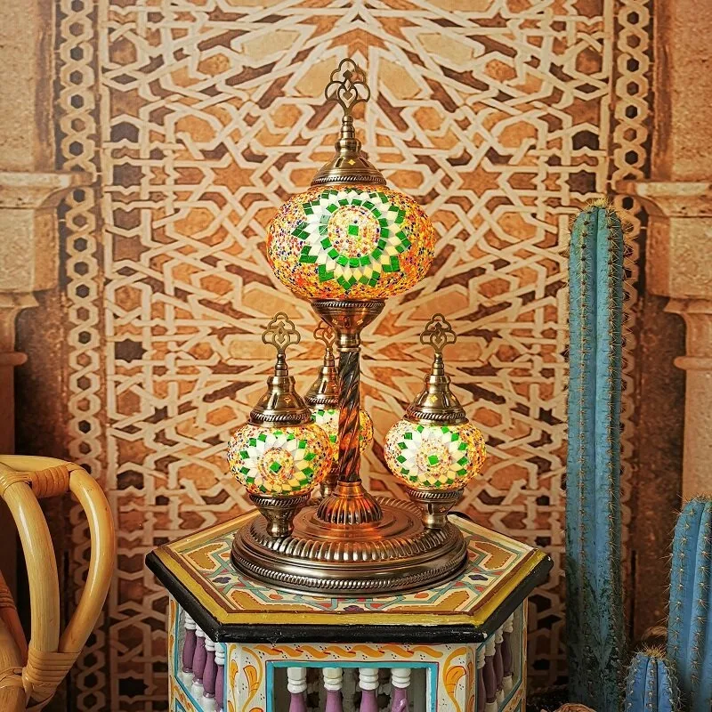 Turkish table lamp Turkish exotic restaurant Cafe Hotel Inn characteristic table lamp