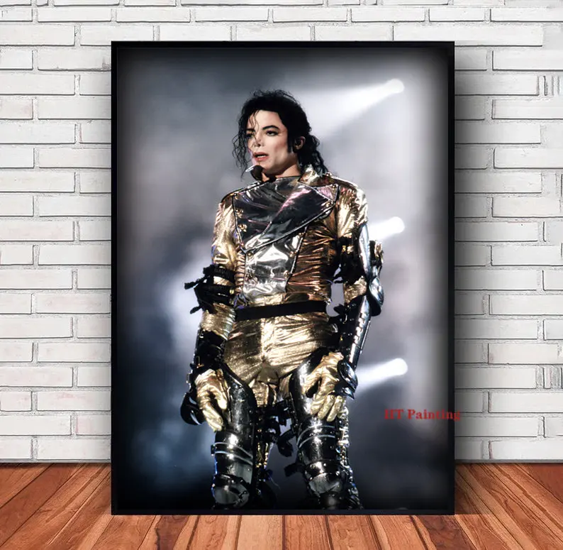 Michael Jackson Musician King Singer Moon Walk Poster Canvas Painting Prints Wall Art Pictures Room Home Decor Fans Gift