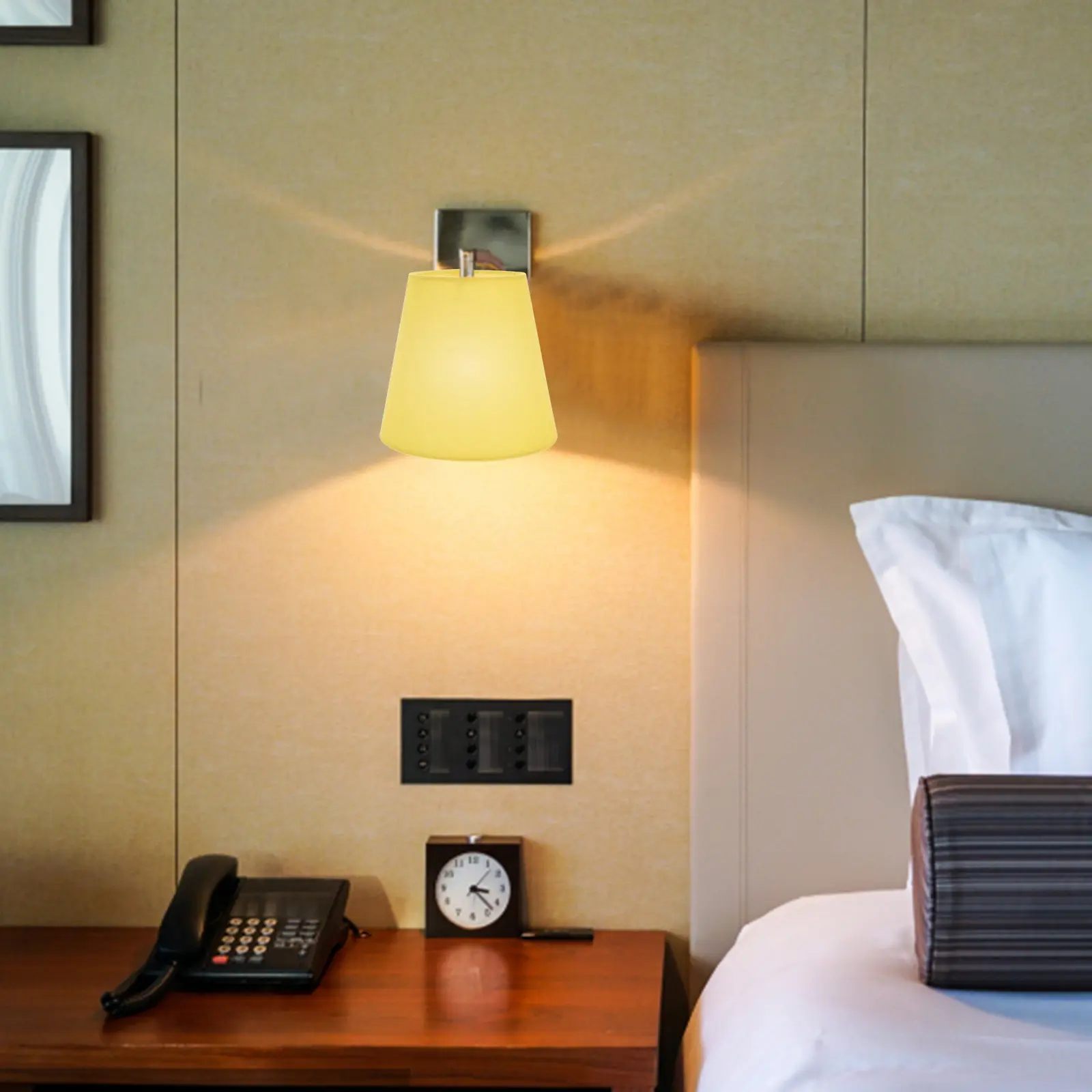 

Тканевый абажур Macaron, желтый, легкий, подвесной, для потолочного светильника, декоративный, для дома и отеля