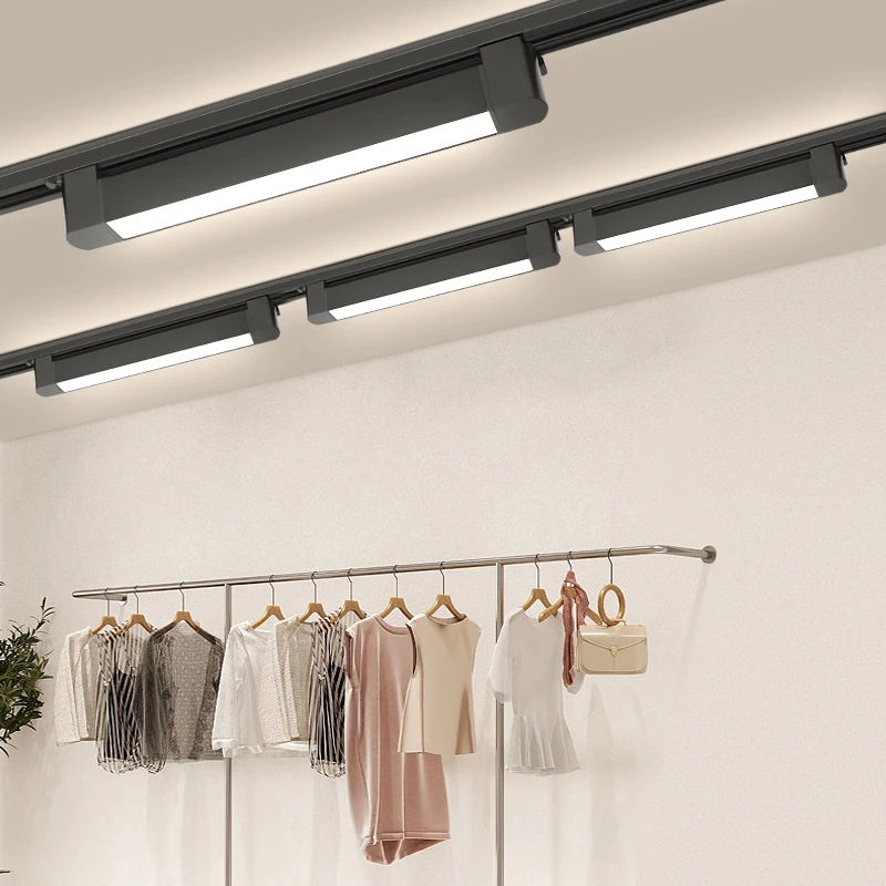 New Track Light Aluminum Track Flood Light Home Decor Full Set Rail Indoor for Clothing Store Living Room Track Flood Lighting